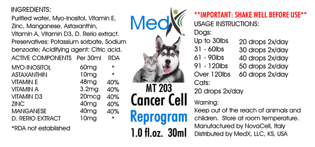 Animal Cancer Cell Reprogram Label